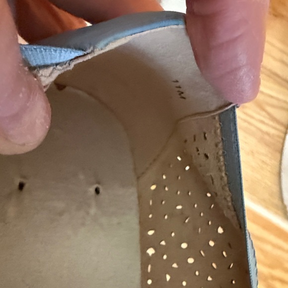 Vionic Women's Robyn Supportive ballet perforated flat shoes Blue Size 11 M - Picture 11 of 15